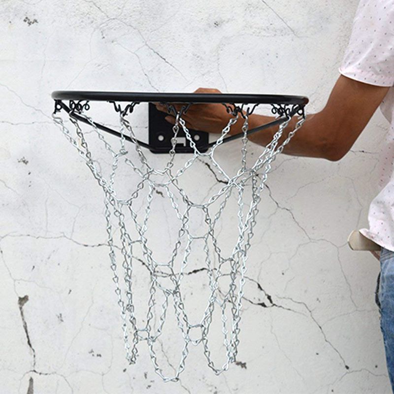 Basketbal Netto, Verzinkt Metalen Net, Stalen Ketting Netto, Sterk En Robuust Voor Outdoor Mand