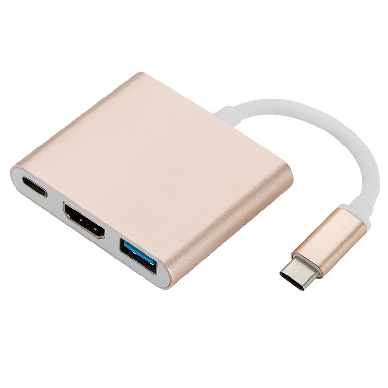 Thunderbolt 3 adapter usb type c hub to hdmi 4k support samsung dex mode usb-c doce with pd for macbook pro/air: Gullomformer