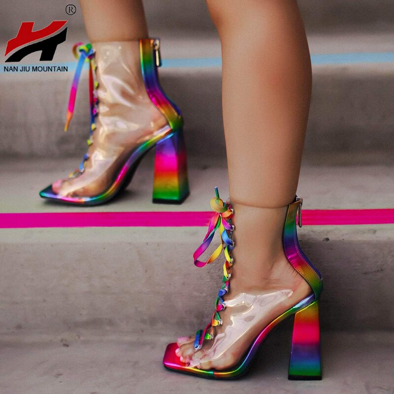 Nan jiu mountain summer sandalen laarzen hoge – Grandado