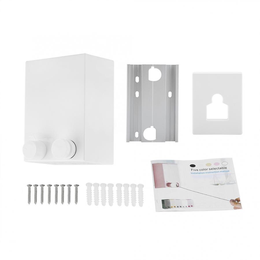 Retractable Wall-mounted Stainless Steel Clothesline Household Hotel Balcony