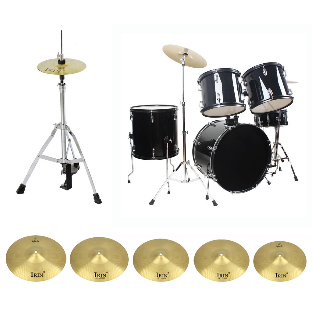 Exquisite Drum Set Cymbals Splash/Crash/Hi Hat for Drummer Beginners