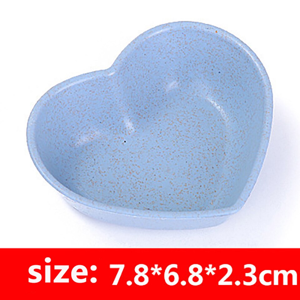 Bol d'assaisonnement en forme de fleur, bol de blé dégradable bol d'assaisonnement en forme de cœur assiette à Sauce pour aliments assiettes d'apéritifs pour outils de cuisine 3 pièces: 9