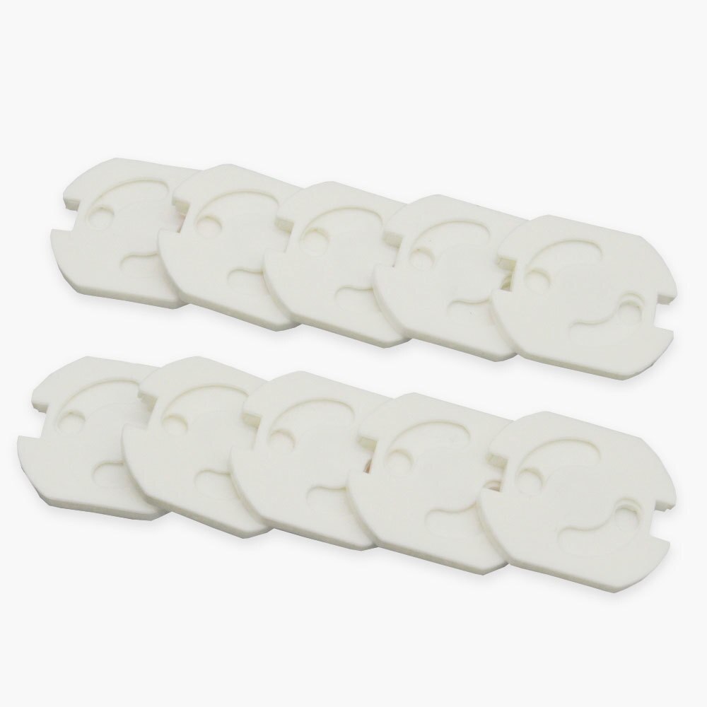 10 Pcs 2 Gaten Sockets Cover Stekkers Kinderen Elektrische Stopcontact Plug Baby Elektrische Veilig Protector Sockets Bescherming Caps: Default Title