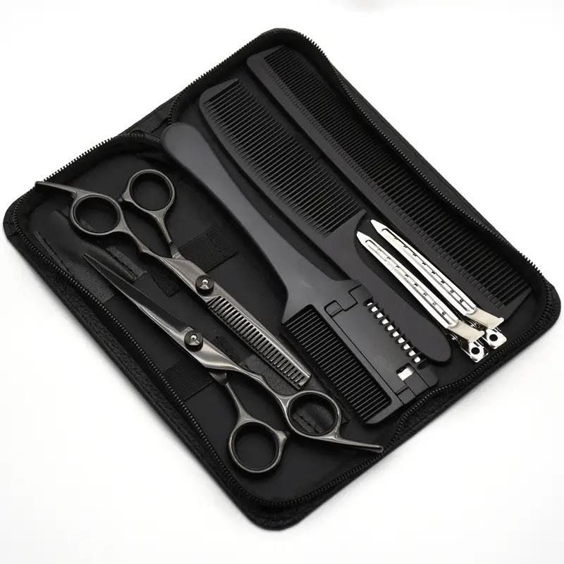 Haar Schaar Japan Roestvrij Knippen Schaar Dunner Schaar Kapper Kappers Schaar Kapsel Set Kammen Scheermes