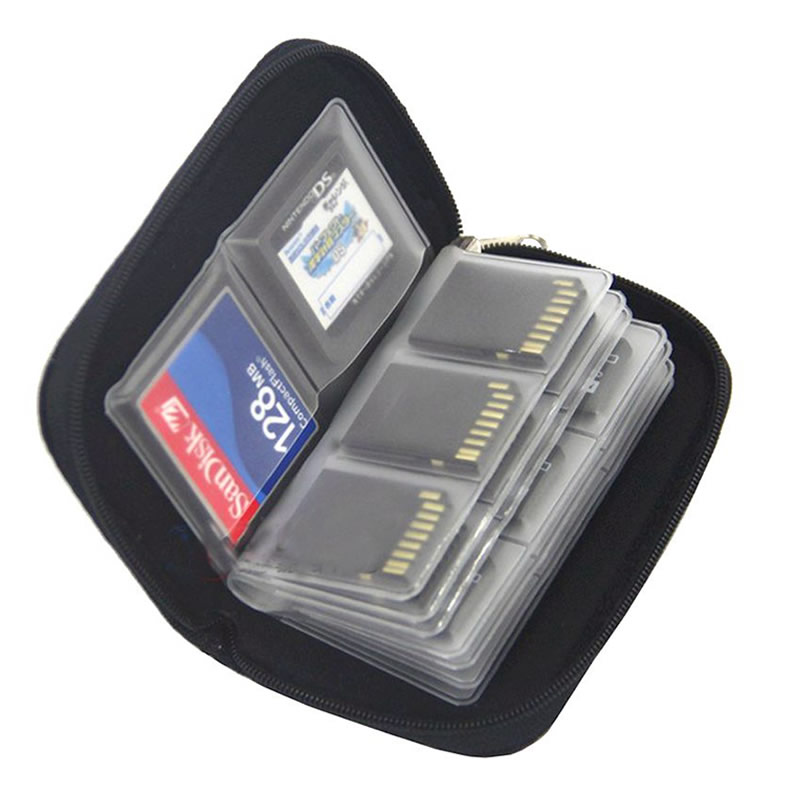 22 Slots Photography Accessory Storage Cases Holder Carrying Carrying Pouch Micro Cards Memory Card Storage Wallet