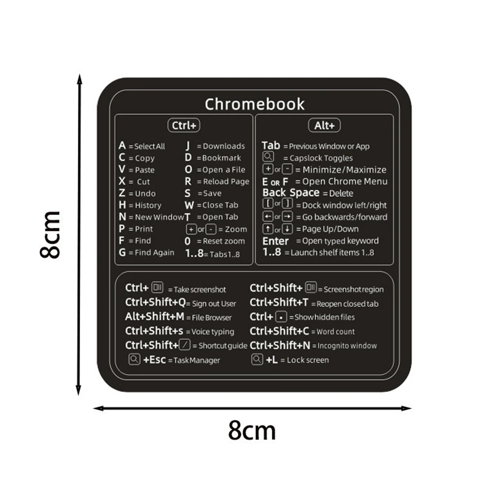1pc naklejki ze skrótami klawiaturowymi do systemu word, excel, mac os, naklejka ochronna na laptopa z grafiką i literami: Szary