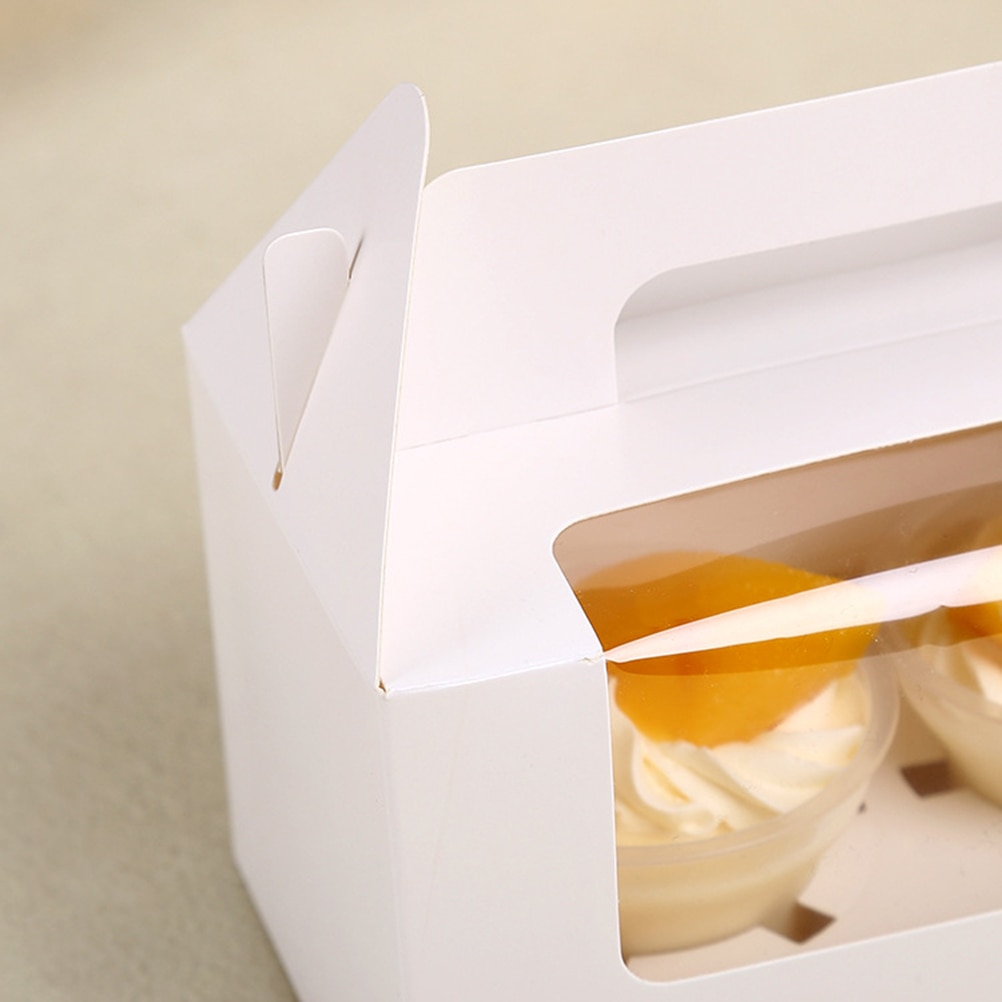 20 st papper två fack muffin boexes cupcake lådor muffins behållare cupcake behållare för packning cupcake