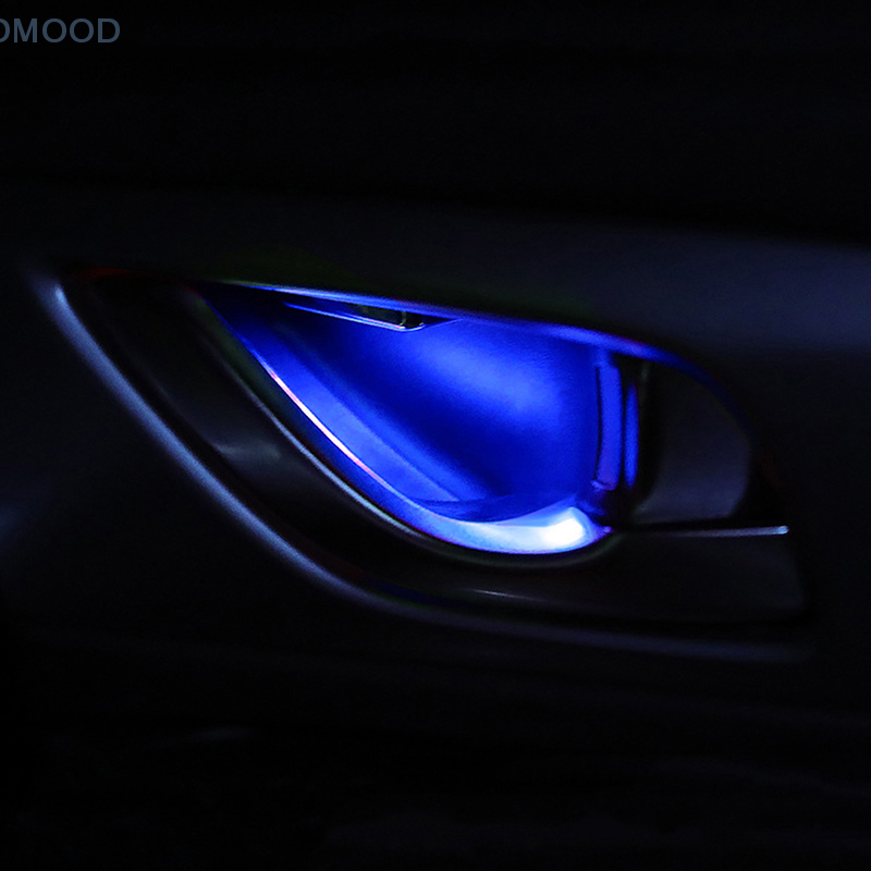 Led Omgevingslicht Transparante Lamp Lichaam Cirkelvormige Auto Binnenkom Licht Deurklink Lichten Leuning Lichten Decoratieve Lamp