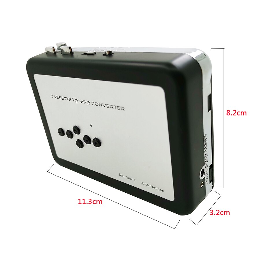 Lecteur De Cassettes Portable SENECESLI - Convertit Cassette En MP3 Via USB - Avec Casque - Alimentation Piles Ou Secteur