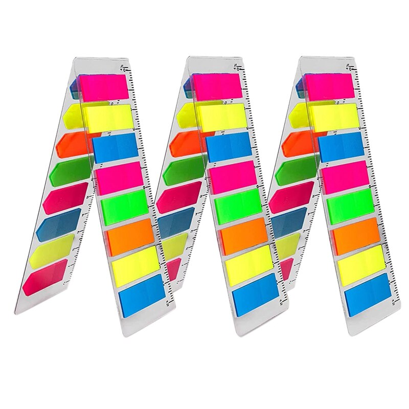 Fluorescent Translucent Sticky Tabs 2000 Pcs Total... – Grandado