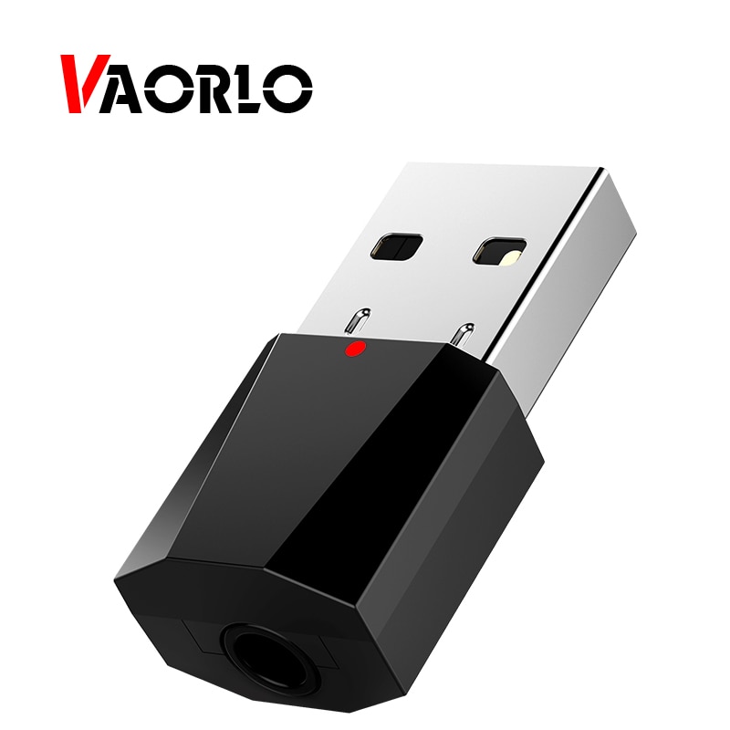 VAORLO 3.5MM Mini Bluetooth Receiver 4.2 Audio Music Stereo Wireless Adapter USB Dongle 3.5MM Jack AUX Bluetooth Receptor