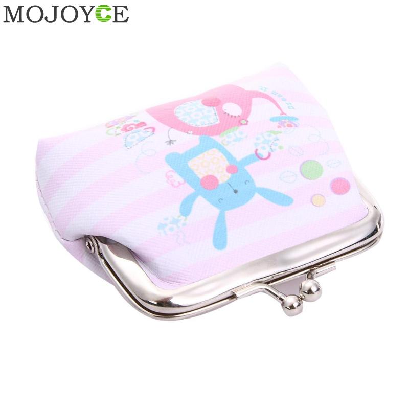 Exclusive Elephant Print Mini Coin Bag Women Coin Purses Cartoon Pattern Cute Small Bag Clutch Zero Wallet