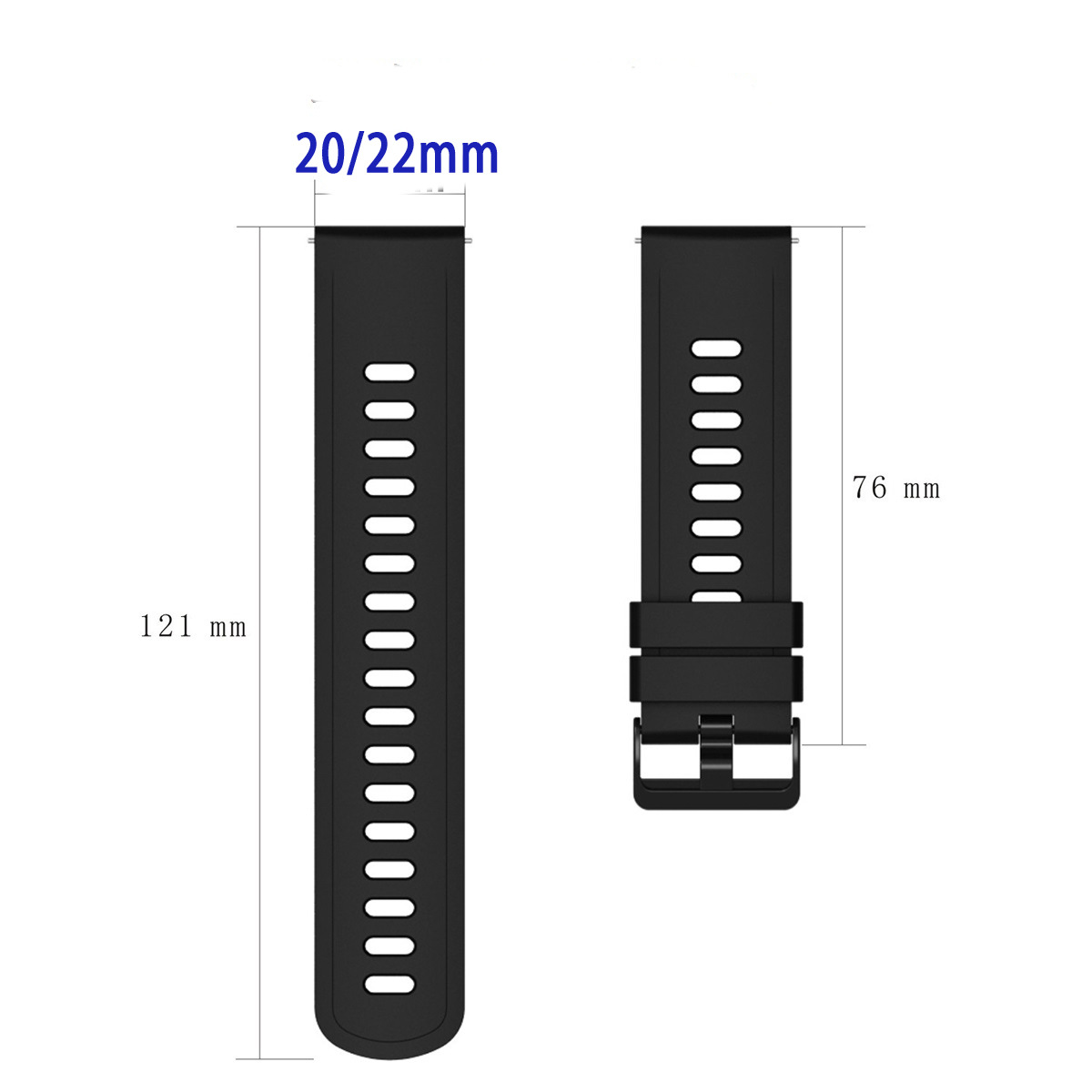 Bracelet en Silicone pour Xiaomi Watch Color 2, Bracelet de sport pour Garmin venus 2/Vivoactive 3 4, pour Amazfit GTS 2e