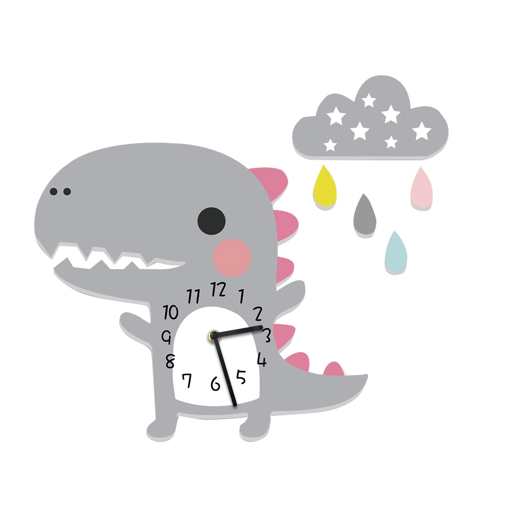 Cartoon Wall Clock Set Home Children Bedroom Living Room Silent Clock Kindergarten Bedroom Background Home Decoration: NO.3