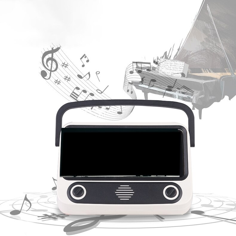 Creatieve Retro Tv Bluetooth Speaker PTH800 Telefoon Houder Draagbare Tv Mini Draagbare Radio Card Audio