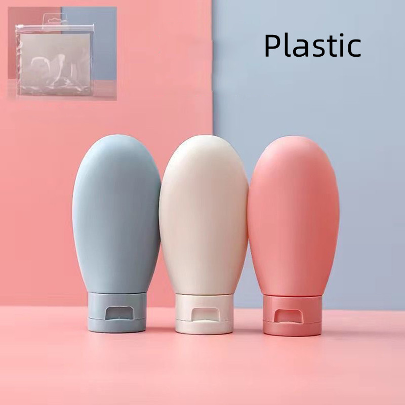 Bouteille de voyage Portable en Silicone, stockage de cosmétiques, bouteille de Lotion rechargeable, conteneur de shampoing étanche, Tube à presser, bouteille vide: green