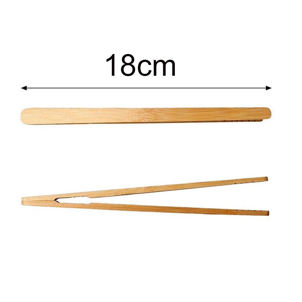 4Pcs Bamboo Food Clip Toaster Salad Cake Tea Tweezer Clamp Tongs Cooking Tool Teaware Sugar Ice Tea Tongs
