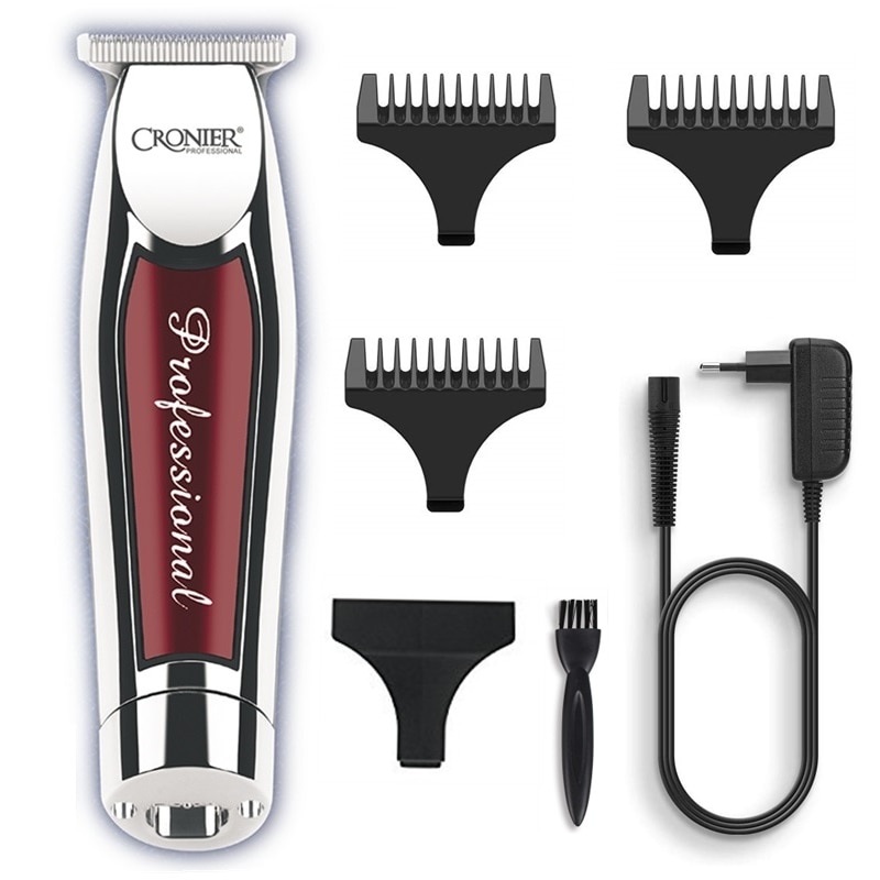 Rasoir Tondeuse Professionnel Sans Fil CKEYIN Pour Hommes - Doré - 2 Têtes - Recharge USB