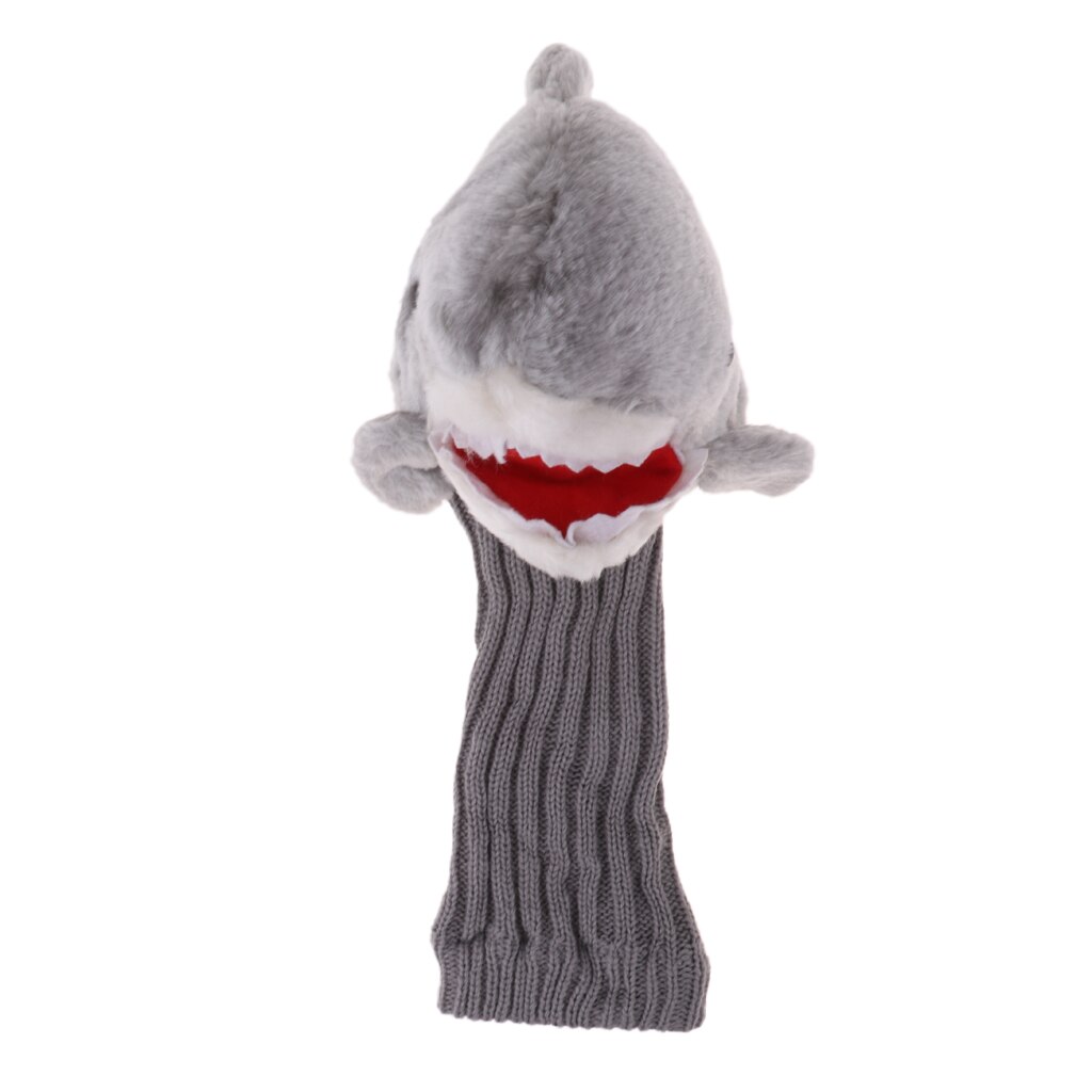 Lightweight Sports Golf Club Wood Driver Cover Headcover - Gray Shark Shape