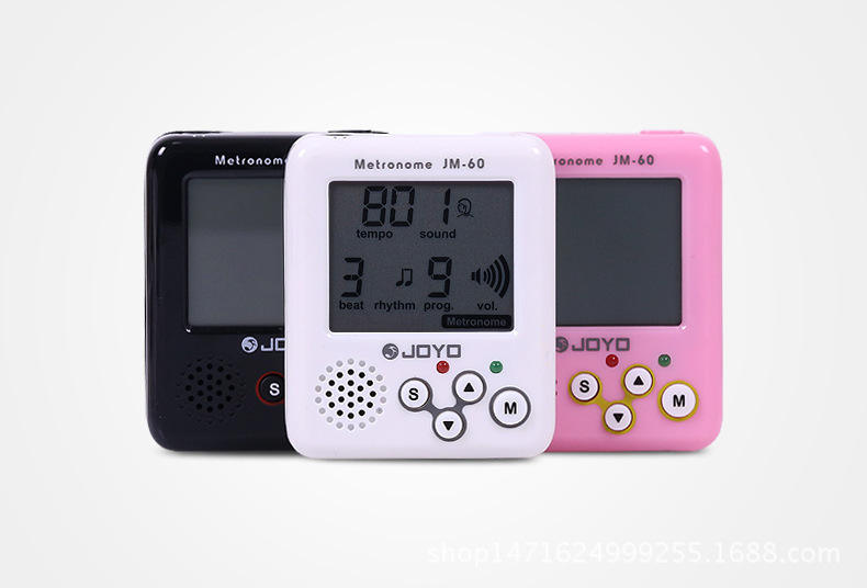 JOYO – Mini métronome numérique LCD à Clip JM-60, petite taille, voix réelle, son fort, accessoires pour guitare, Piano