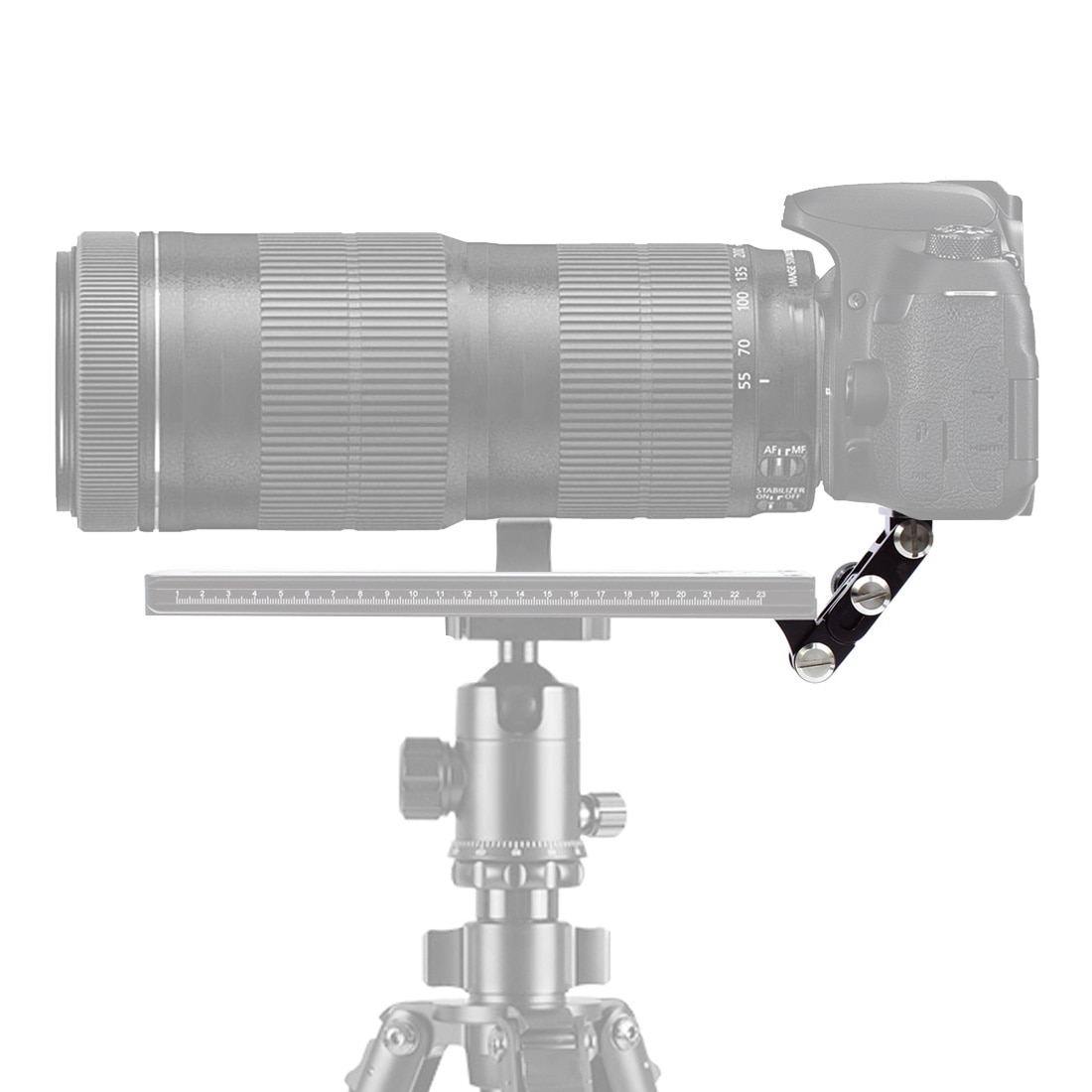 Aluminum Telephoto Zoom Lens Holder for Long Focus Camera Support Bracket Quick Release Plate for Watching Tripod