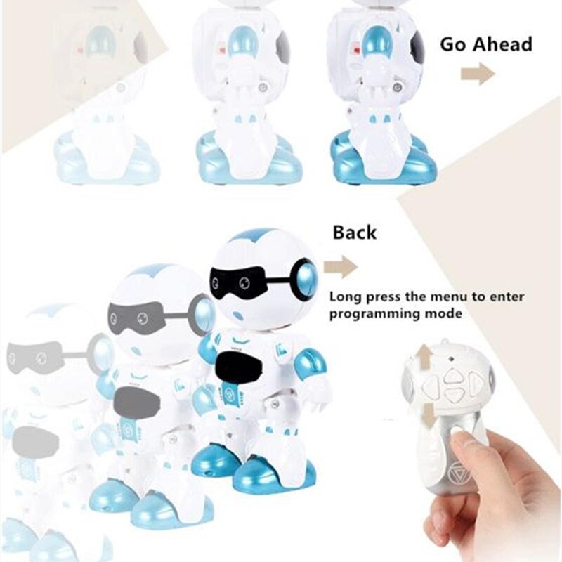 Intelligente multifunzione accorto RC robot danza e programmazione musicale a passeggio occhio veloce luce RC robot tocco sensing regalo