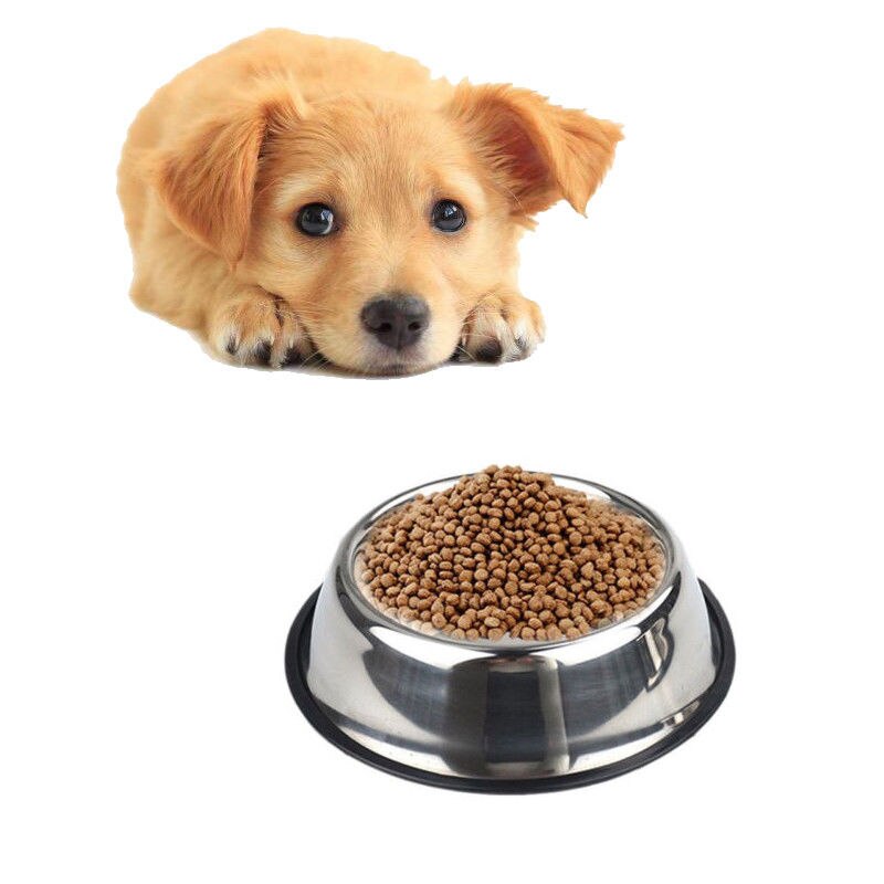 Stainless Steel Puppy Dog Feeder Feeding Foods Water Dish Bowl For Pet Dog Cat size SML XL