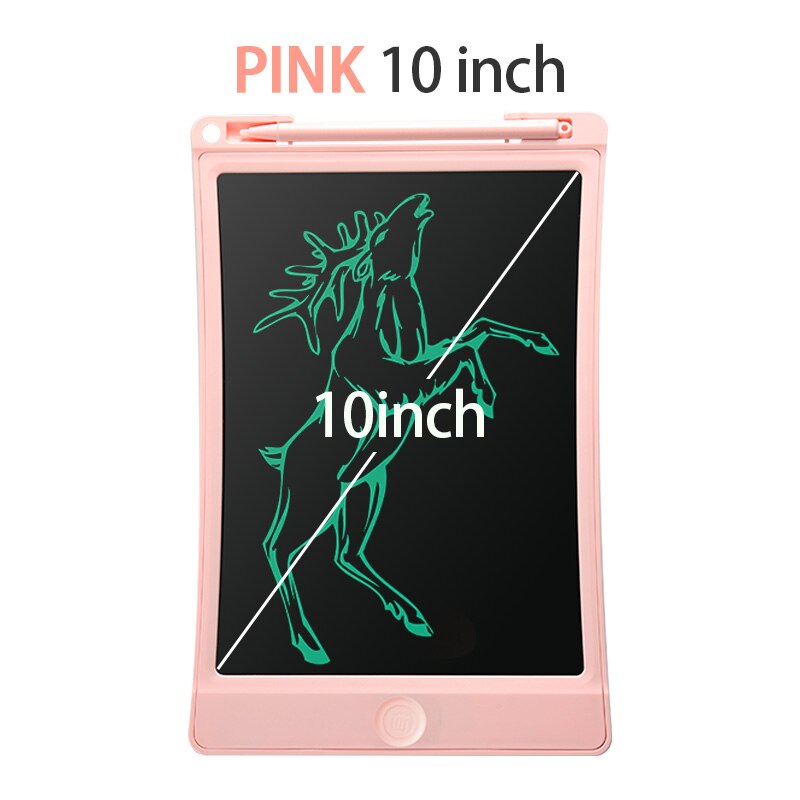 10-Inch LCD Writing Tablet - E-writer, Graphics Drawing Board, Doodle Pad for Kids: Pink