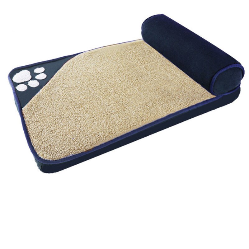 Perrera suave y grande para mascotas, cama de almohada, perro pequeño, Husky, Jinmaotaidi,: navy / 115X70