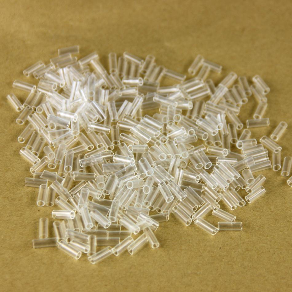 Transparent Heat Shrink Tubes Adhesive 500pcs Hair Extensions Tools 3.5*10mm Cold Fusion Hair Accessories Tools For I Tip Hair