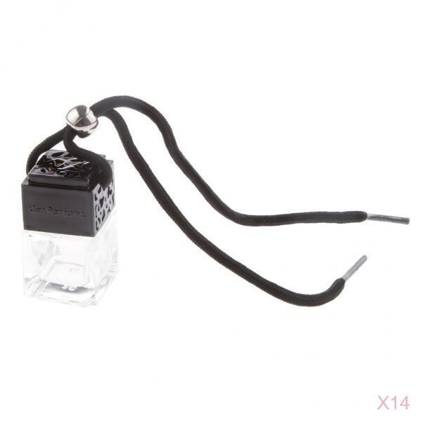 14Pcs Glas Parfumflesje Auto Air Lege Opknoping Fles Diffuser Gadget Multi Toepassingen Voor Thuis Car Office Travel 5ml