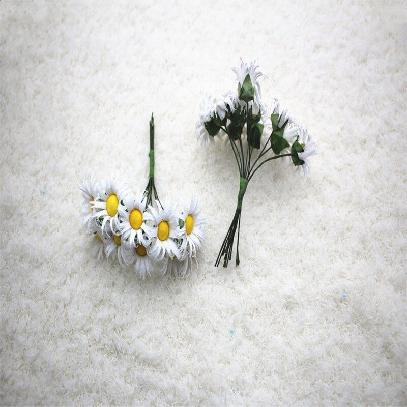 2bundles10pcs/bundle Plant Daisy Artificial Flowers DIY Wreath Material Party Wedding Flower Decoration Artificial Dried Flower