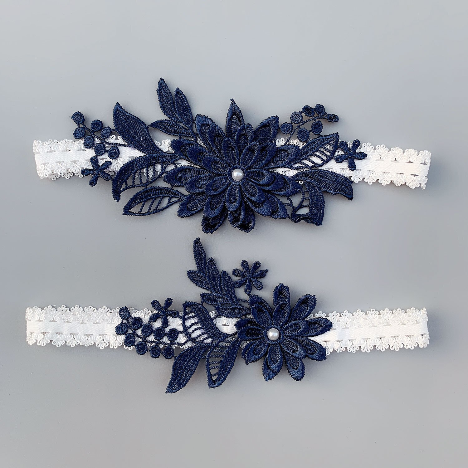 Wedding Elastic Garter Flower Pearl Sexy Garters Women Bride Thigh Ring Bridal Lace Leg Ring Many Colors