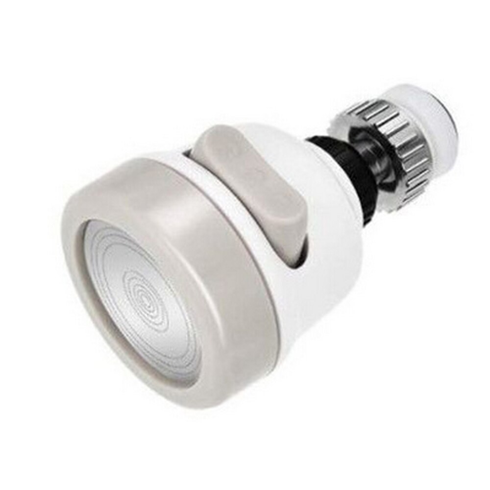 Kitchen 360-Degree Rotating Splash-proof Faucet Kitchen Faucet Water Bubbler Saving Tap Aerator Diffuser Faucet Shower Head: white