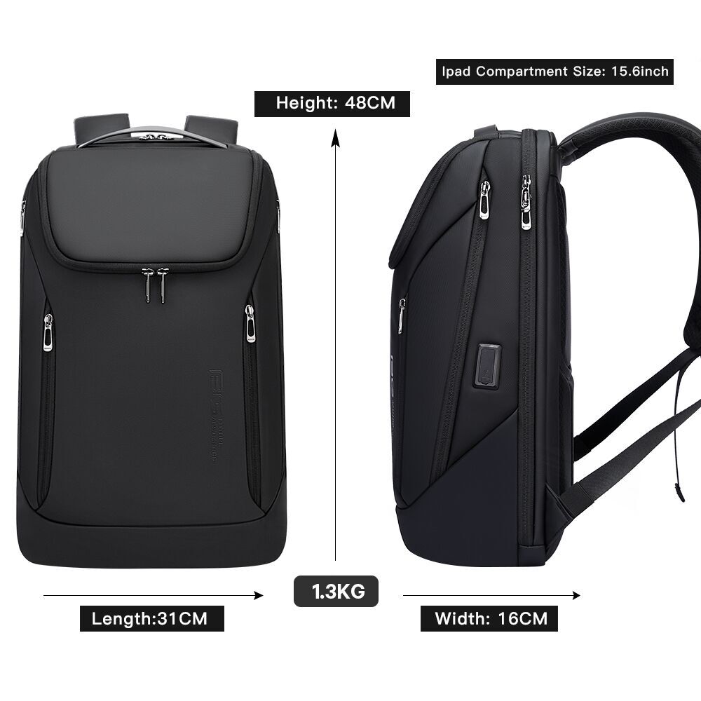 Mochila antirrobo impermeable para hombre y mujer, morral para ordenador portátil de 15,6 pulgadas, mochila de trabajo diario para negocios, mochila escolar para mujer, novedad de