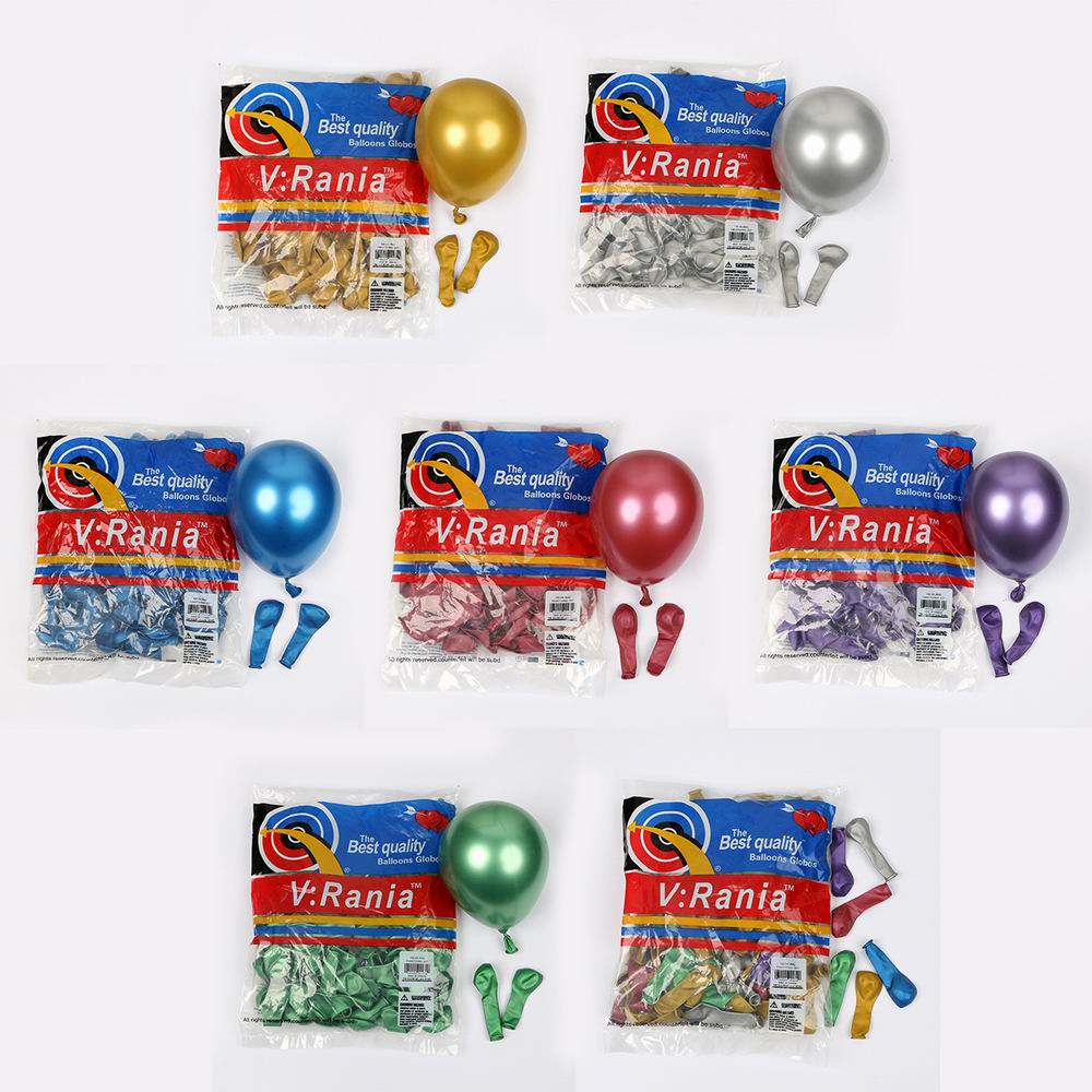 Globos metálicos de helio para boda, de 5 pulgadas, color dorado, plateado, azul, rosa y verde, de látex y cromado, 30 unids/lote
