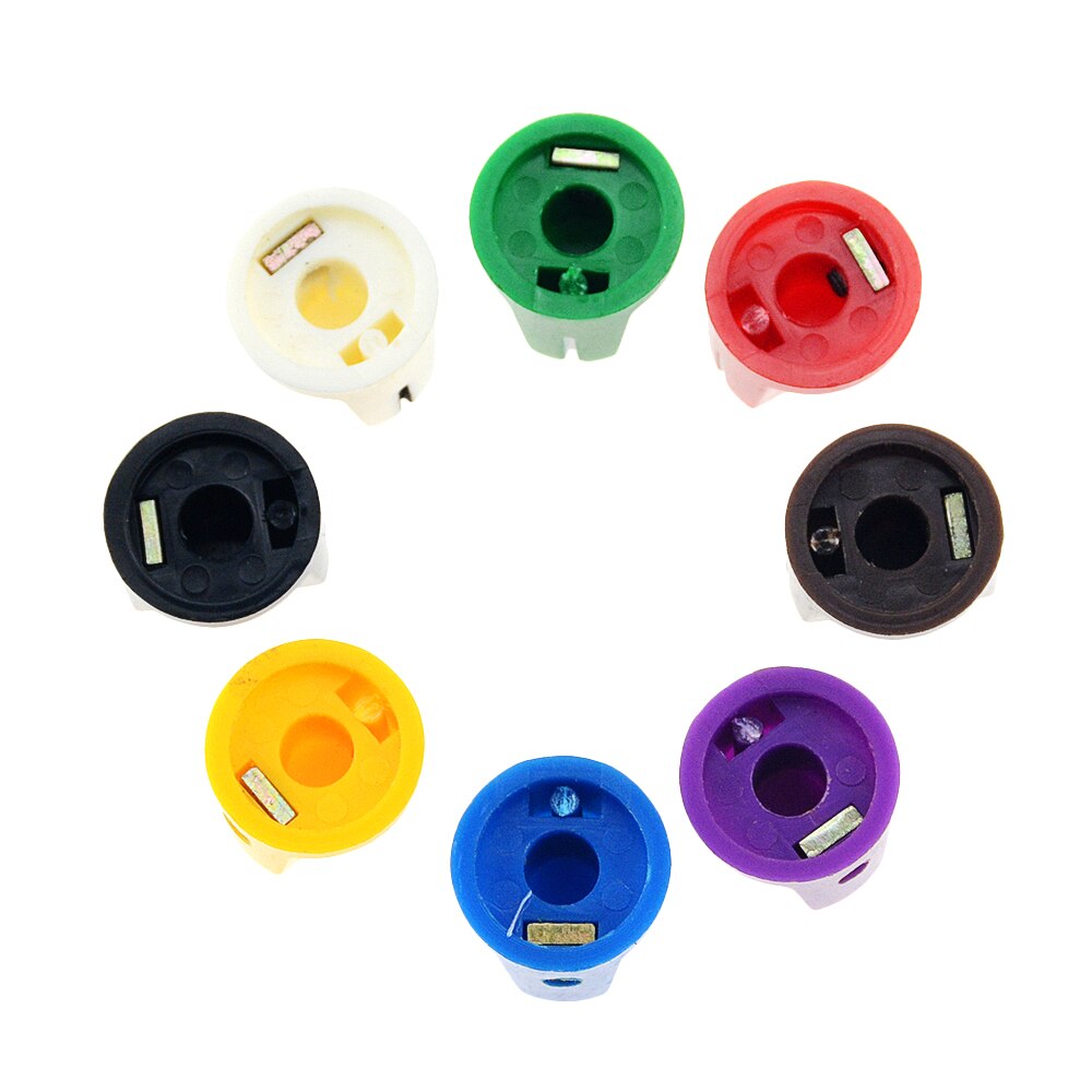 10 Pcs Kleurrijke Plastic Knop Met 6.35 Mm Shaft Hole Diameter 1510 Clone Potentiometer Pedaal Cap Gitaar Cap KN-19