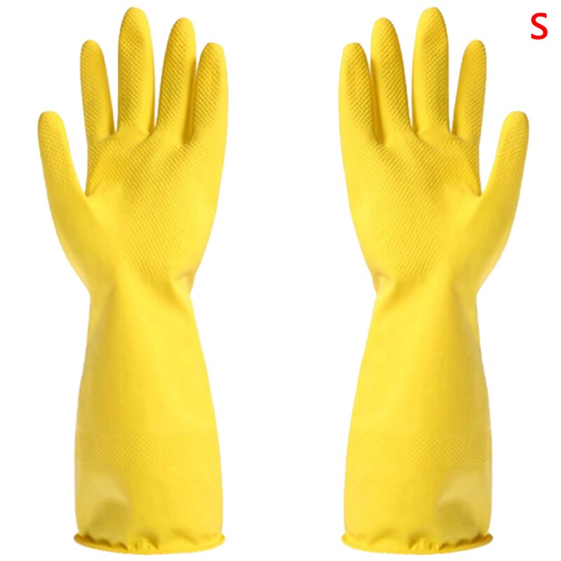 Guantes de silicona de manga larga, guantes para lavar la cocina, guantes para limpiar el hogar a prueba de agua de látex, además de guantes de lavado de PVC, Herramientas de limpieza: YLS