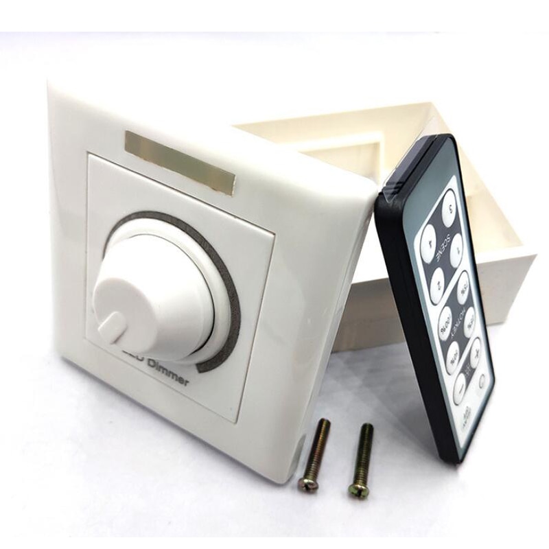 200W 300W Wall Dimmer Switch TRIAC LED Dimmer With IR Remote Control For Dimmable Light Lamp Bulb 110V/220V