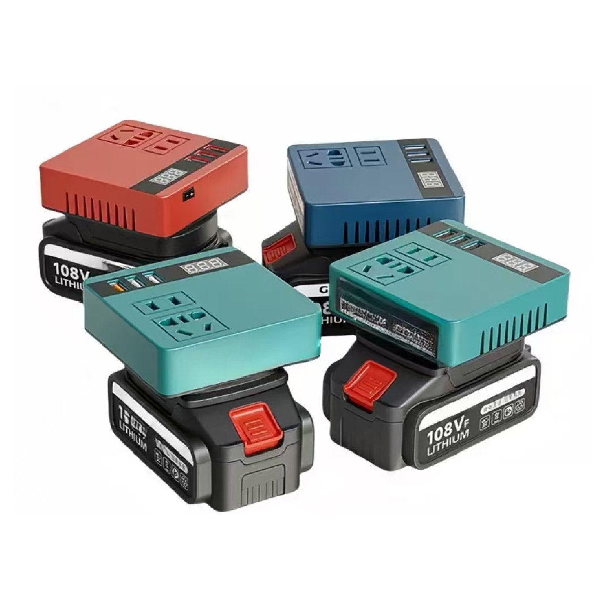 MakitaS 18V Battery Inverter To AC 220V Output Portable Modified Sine Wave Inverter For MakitaS Inverter Battery Adapter TOOLS