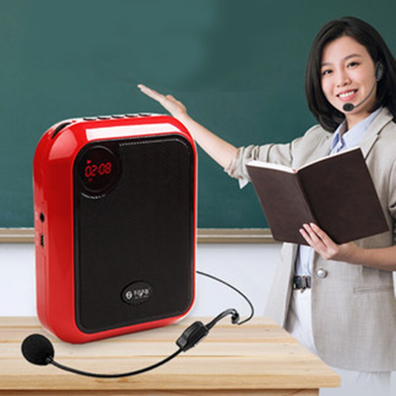 FULL-T200 Portable Amplifier Megaphone Booster With Wired Microphone Loudspeaker Portable Speaker 10W For Teacher Guider Train
