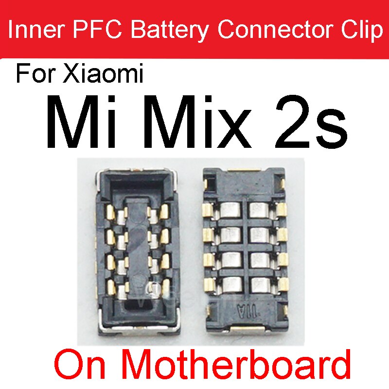 2Stck Batterie FPC Stecker Clip auf murmeln Bord Für Xiaomi Hinweis 2 3 mischen 2S 3 Max 2 3 Mi F1 A1 A2Lite Mainboard Ersatz Teile: Mi mischen 2S