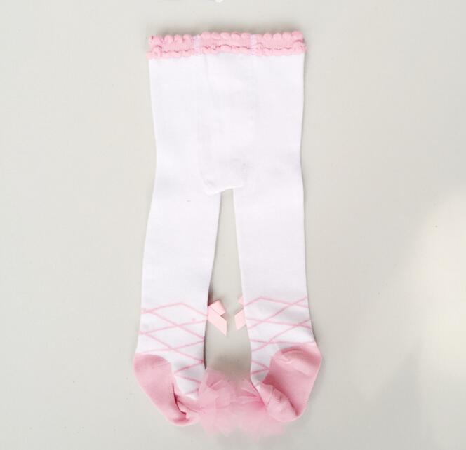 Collants princesse en dentelle pour bébés filles | Collants mignons et doux en coton, pour nourrissons, bas de danse,
