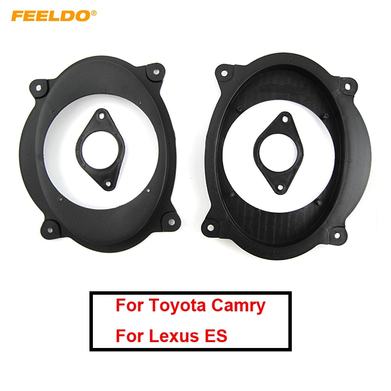 FEELDO-espaciador de altavoz estéreo para coche, alfombrilla espaciadora para Toyota Camry y Tacoma, cambio de 6x9 &quot;a 6,5&quot;, adaptador de altavoz frontal, almohadillas de anillo espaciador, 1 par
