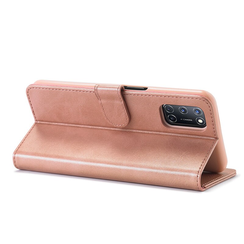 Étui portefeuille en cuir à rabat pour OPPO Reno5 Pro, housse de luxe avec support et fente pour carte