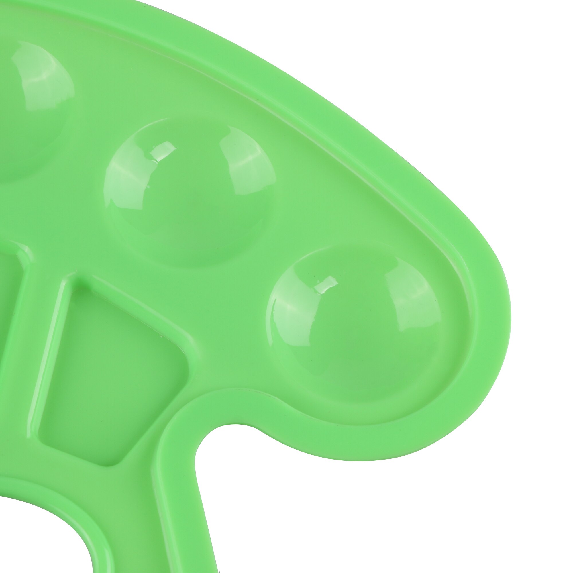 Plastic Art Verf Palet Nail Tekening Lade Kleurenpalet Voor Olie Aquarel Wit Schilderen Pallet Art Supplies 23*17.2cm