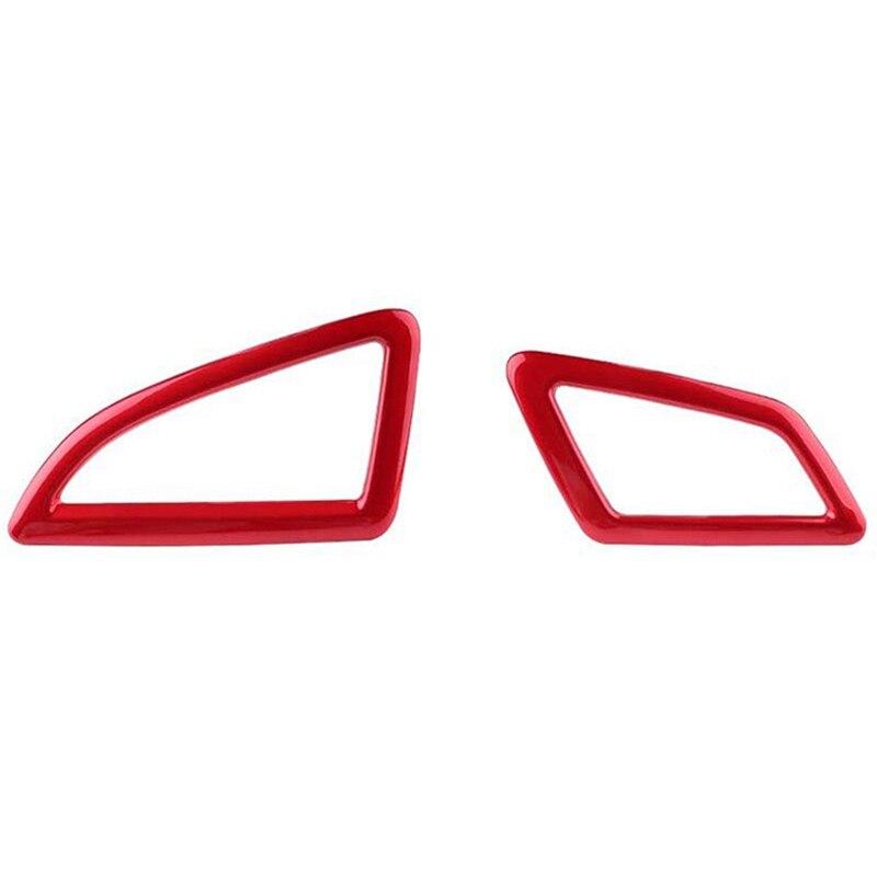 1 Set Rear Window Triangular Window Blinds Protection Cover &amp; 2 Pcs Dashboard Air Vent Wind Outlet Cover Trim Sticker