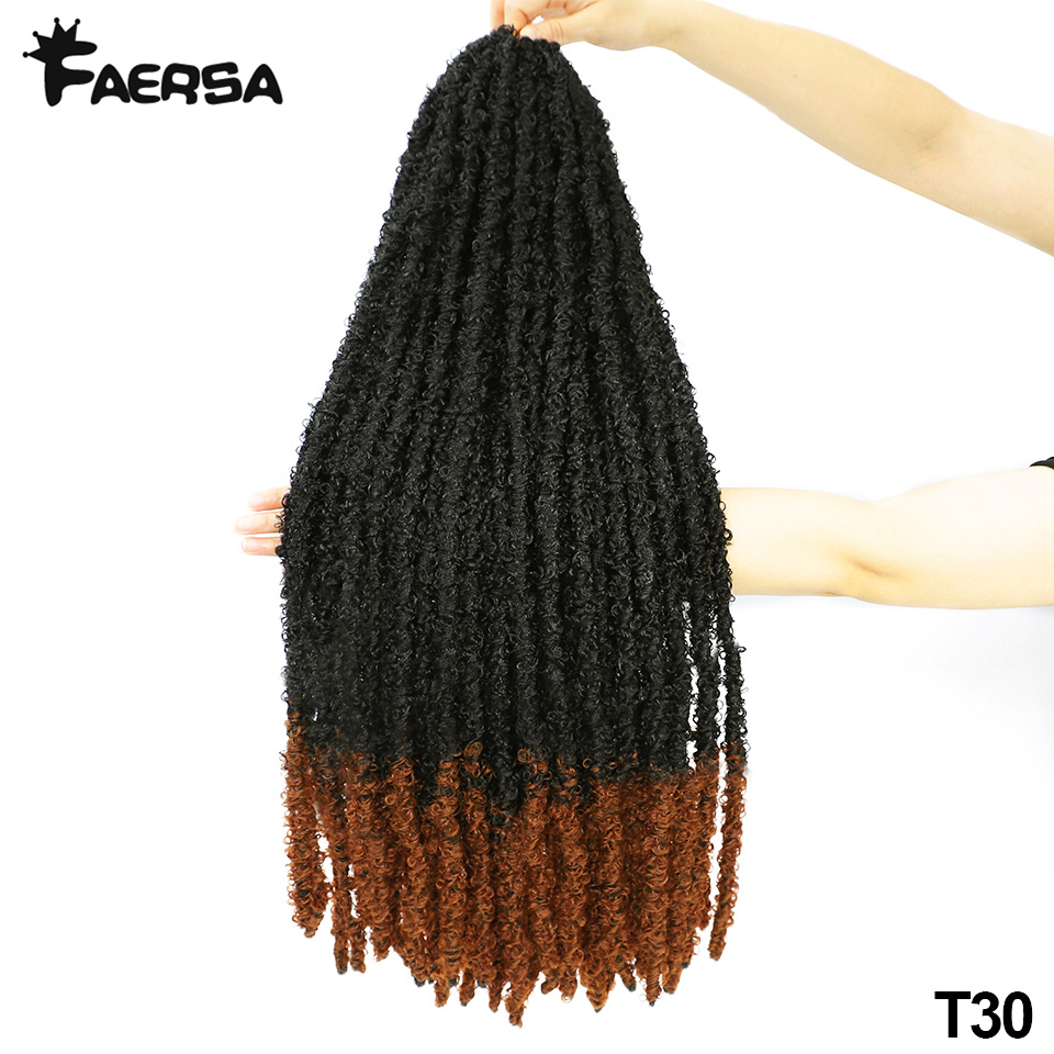Borboleta locs crochê cabelo dreadlocks meche falso fechaduras crochê tranças de cabelo extensões fechaduras macias trança encaracolado cabelo sintético