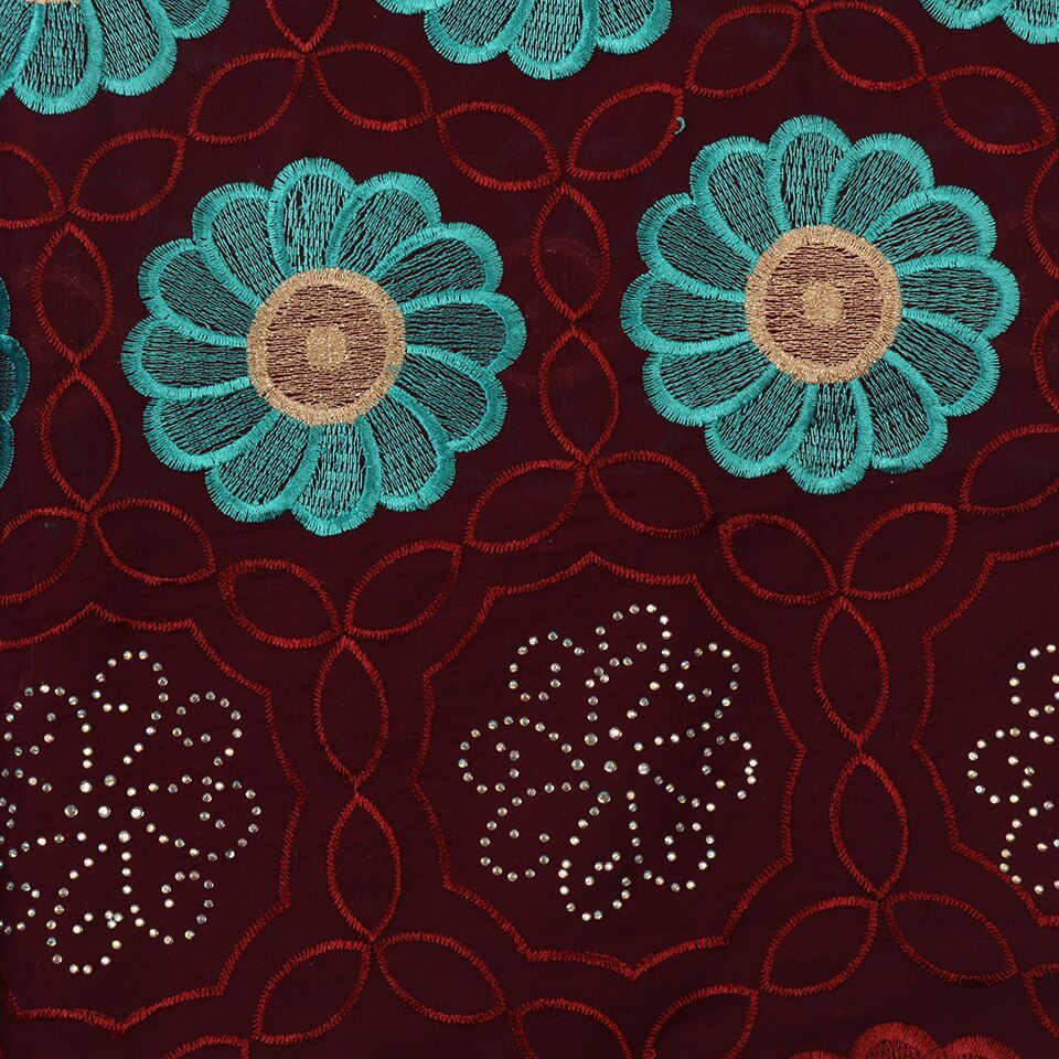 Nigeria lace fabric lace cotton lace African nigerian laces for women dresses KS2978B-1