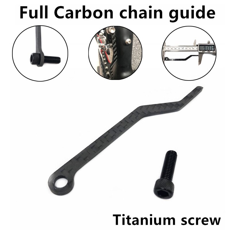 Carbon Fiber Road Bike Chain Stabilizer Chain Guide Titanium Screws Chain Anti Device Anti Buckle